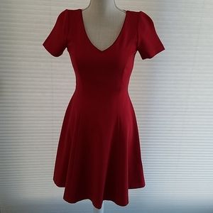 White House Black Market Red A-Line Dress